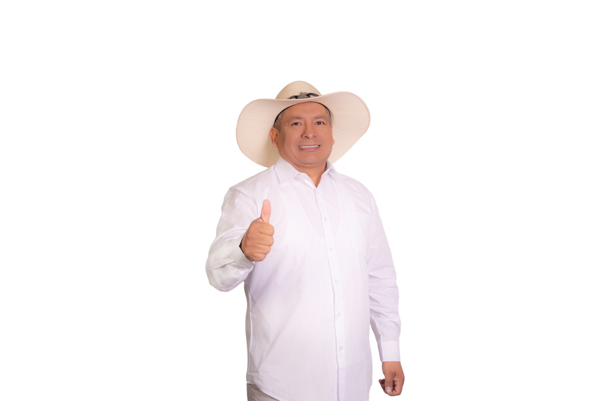 Reneé Enciso saludando con el pulgar arriba